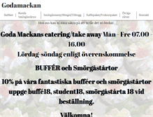 Tablet Screenshot of godamackan.se